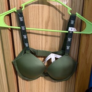 NWT Victoria’s Secret bra 34c sparkle green straps